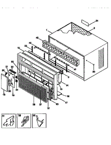 Wrapper parts for Kenmore Air Conditioner 253.9751252 (2539751252, 253 9751252) from AppliancePartsPros.com