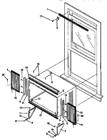 Window Mounting parts for Kenmore Air Conditioner 253.9751252 (2539751252, 253 9751252) from AppliancePartsPros.com