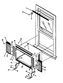 Window Mounting parts for Kenmore Air Conditioner 253.9751450 (2539751450, 253 9751450) from AppliancePartsPros.com
