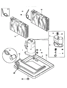 Compressor parts for Kenmore Heat Pump System 253.9751451 (2539751451, 253 9751451) from AppliancePartsPros.com