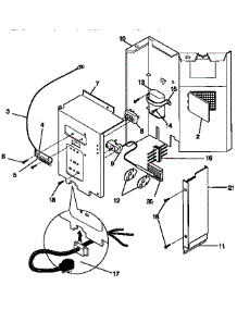 Control Panel parts for Kenmore Air Conditioner 253.9751461 (2539751461, 253 9751461) from AppliancePartsPros.com
