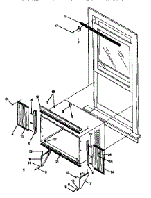 Window Mounting Kit parts for Kenmore Air Conditioner 253.9751560 (2539751560, 253 9751560) from AppliancePartsPros.com