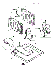 Compressor parts for Kenmore Air Conditioner 253.9751560 (2539751560, 253 9751560) from AppliancePartsPros.com