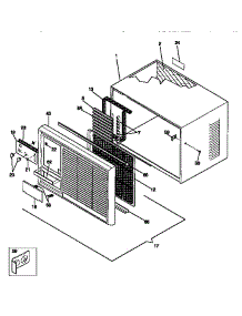 Wrapper parts for Kenmore Air Conditioner 253.9751560 (2539751560, 253 9751560) from AppliancePartsPros.com