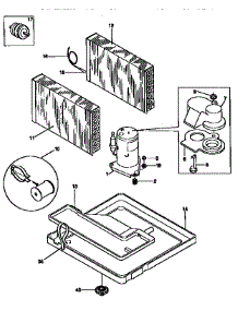 Compressor parts for Kenmore Air Conditioner 253.9751562 (2539751562, 253 9751562) from AppliancePartsPros.com