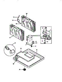 Compressor parts for Kenmore Air Conditioner 253.9751563 (2539751563, 253 9751563) from AppliancePartsPros.com