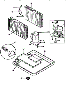 Compressor parts for Kenmore Air Conditioner 253.9751564 (2539751564, 253 9751564) from AppliancePartsPros.com