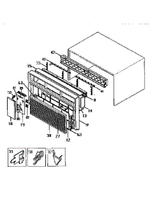 Wrapper parts for Kenmore Air Conditioner 253.9753081 (2539753081, 253 9753081) from AppliancePartsPros.com