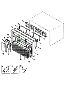 Wrapper parts for Kenmore Air Conditioner 253.9753111 (2539753111, 253 9753111) from AppliancePartsPros.com