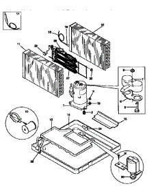 Compressor parts for Kenmore Air Conditioner 253.9754111 (2539754111, 253 9754111) from AppliancePartsPros.com