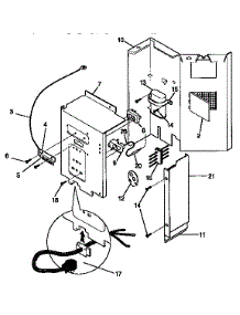 Control Panel parts for Kenmore Air Conditioner 253.9755111 (2539755111, 253 9755111) from AppliancePartsPros.com