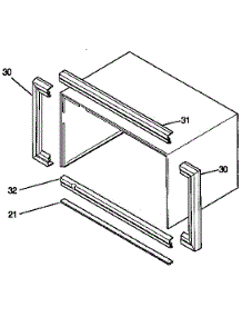 Trim Mounting parts for Kenmore Air Conditioner 253.9755111 (2539755111, 253 9755111) from AppliancePartsPros.com