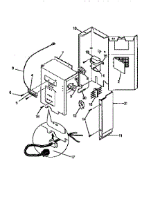 Control Panel parts for Kenmore Window Ac 253.9755112 (2539755112, 253 9755112) from AppliancePartsPros.com