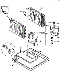 Compressor parts for Kenmore Window Ac 253.9755112 (2539755112, 253 9755112) from AppliancePartsPros.com