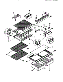 Shelves And Accessories parts for Kenmore Refrigerator 253.9758001 (2539758001, 253 9758001) from AppliancePartsPros.com
