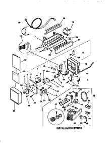 Icemaker parts for Kenmore Refrigerator 253.9758001 (2539758001, 253 9758001) from AppliancePartsPros.com