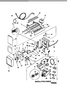 Icemaker parts for Kenmore Refrigerator 253.9758011 (2539758011, 253 9758011) from AppliancePartsPros.com