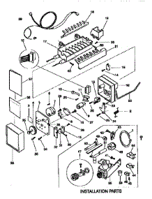 Icemaker parts for Kenmore Refrigerator 253.9758081 (2539758081, 253 9758081) from AppliancePartsPros.com