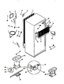 Unit Parts parts for Kenmore Refrigerator 253.9758091 (2539758091, 253 9758091) from AppliancePartsPros.com