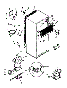 Unit Parts parts for Kenmore Refrigerator 253.9758300 (2539758300, 253 9758300) from AppliancePartsPros.com