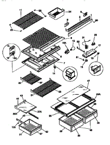 Liner parts for Kenmore Refrigerator 253.9758380 (2539758380, 253 9758380) from AppliancePartsPros.com