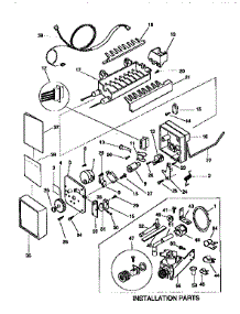 Icemaker parts for Kenmore Refrigerator 253.9758400 (2539758400, 253 9758400) from AppliancePartsPros.com
