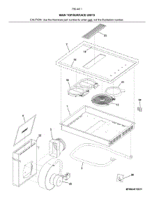 Main Top / Surface Units parts for Kenmore Elite Electric Cooktop 79044113511 from AppliancePartsPros.com