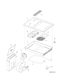 Main Top parts for Kenmore Cooktop 790.44119110 (79044119110, 790 44119110) from AppliancePartsPros.com