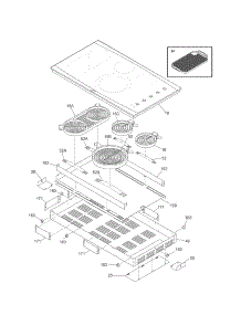 Maintop parts for Kenmore Cooktop 790.44182601 (79044182601, 790 44182601) from AppliancePartsPros.com