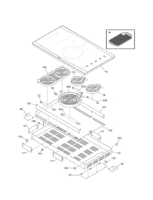 Maintop parts for Kenmore Cooktop 790.44183600 (79044183600, 790 44183600) from AppliancePartsPros.com