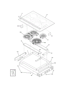 Maintop / Surface Units parts for Kenmore Cooktop 790.44223100 (79044223100, 790 44223100) from AppliancePartsPros.com