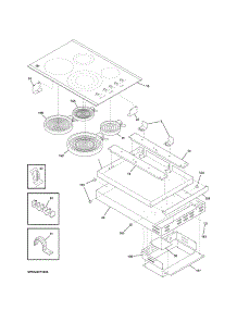 Main Top / Surface Units parts for Kenmore Cooktop 790.44273001 (79044273001, 790 44273001) from AppliancePartsPros.com