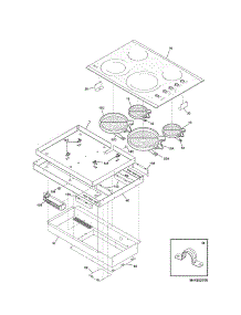 Maintop parts for Kenmore Cooktop 790.44283700 (79044283700, 790 44283700) from AppliancePartsPros.com