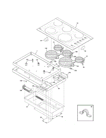 Maintop parts for Kenmore Cooktop 790.44383700 (79044383700, 790 44383700) from AppliancePartsPros.com