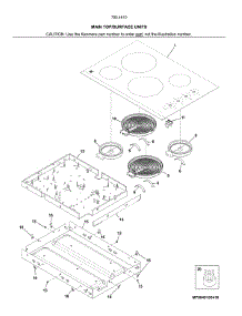 Maintop / Surface Units parts for Kenmore Electric Cooktop 790.45103411 (79045103411, 790 45103411) from AppliancePartsPros.com