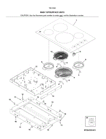 Main Top / Surface Units parts for Kenmore Electric Cooktop 790.45209411 (79045209411, 790 45209411) from AppliancePartsPros.com