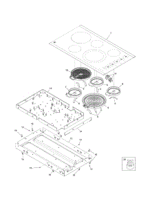 Main Top / Surface Units parts for Kenmore Cooktop 790.45212410 (79045212410, 790 45212410) from AppliancePartsPros.com