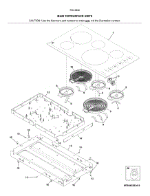 Main Top / Surface Units parts for Kenmore Electric Cooktop 790.45303411 (79045303411, 790 45303411) from AppliancePartsPros.com