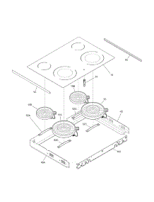 Main Top parts for Kenmore Range 790.45594902 (79045594902, 790 45594902) from AppliancePartsPros.com