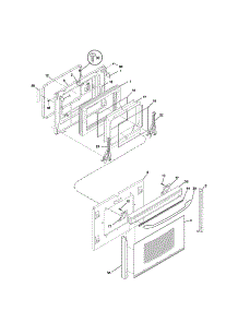 Door parts for Kenmore Range 790.46372400 (79046372400, 790 46372400) from AppliancePartsPros.com