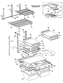 Shelf parts for Kenmore Refrigerator 363.9612785 (3639612785, 363 9612785) from AppliancePartsPros.com