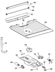 Freezer Floor & Control parts for Kenmore Refrigerator 363.9614280 (3639614280, 363 9614280) from AppliancePartsPros.com