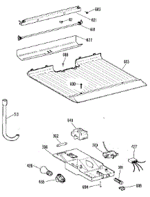 Freezer Floor & Control parts for Kenmore Refrigerator 363.9614287 (3639614287, 363 9614287) from AppliancePartsPros.com