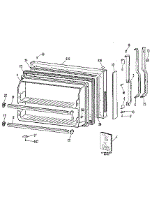 Freezer Door parts for Kenmore Refrigerator 363.9614290 (3639614290, 363 9614290) from AppliancePartsPros.com