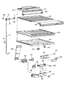 Compartment Separator parts for Kenmore Refrigerator 363.9614613 (3639614613, 363 9614613) from AppliancePartsPros.com