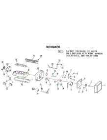Icemaker parts for Kenmore Refrigerator 363.9615681 (3639615681, 363 9615681) from AppliancePartsPros.com