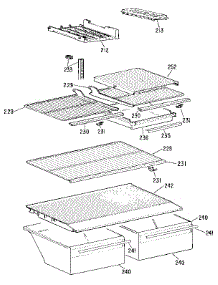 Shelf parts for Kenmore Refrigerator 363.9616375 (3639616375, 363 9616375) from AppliancePartsPros.com