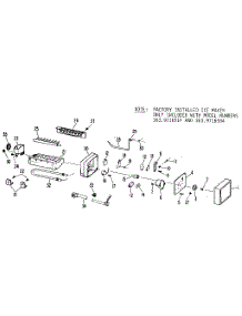 Icemaker parts for Kenmore Refrigerator 363.9616514 (3639616514, 363 9616514) from AppliancePartsPros.com