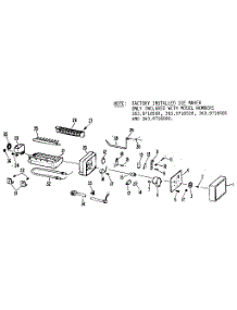 Icemaker parts for Kenmore Refrigerator 363.9616560 (3639616560, 363 9616560) from AppliancePartsPros.com