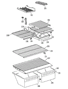 Shelf parts for Kenmore Refrigerator 363.9616583 (3639616583, 363 9616583) from AppliancePartsPros.com